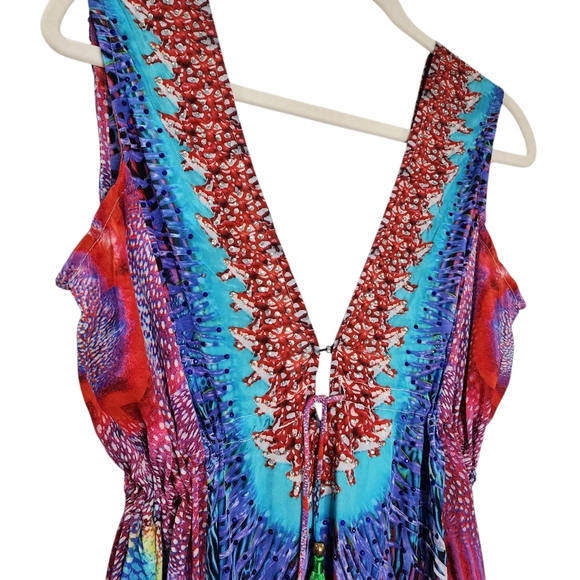 NWT True Colours Multicolor Maxi Dress - Picture 4 of 8